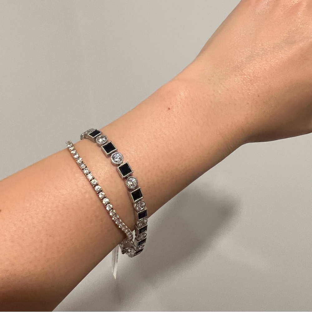 NEW Diamonique Sapphire Tennis Bracelet